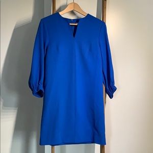 Tibi blue crepe shift dress